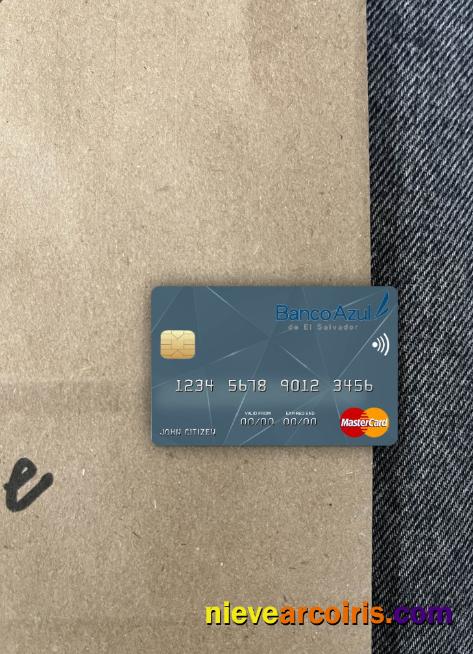 El Salvador Banco Azul de El Salvador mastercard photolook